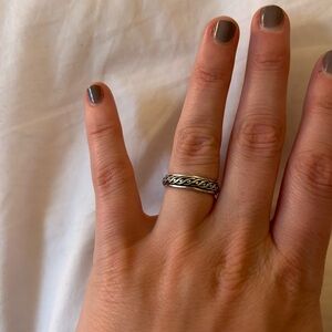 Sterling Silver Interlacing Knot Ring, Size 7